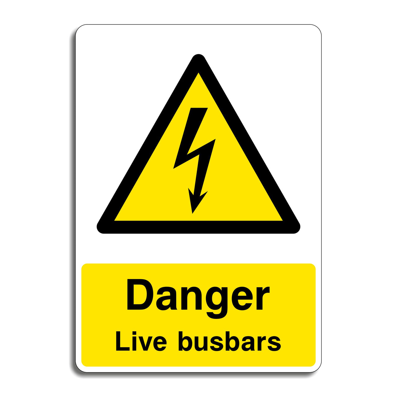 Danger Live Busbars Sign