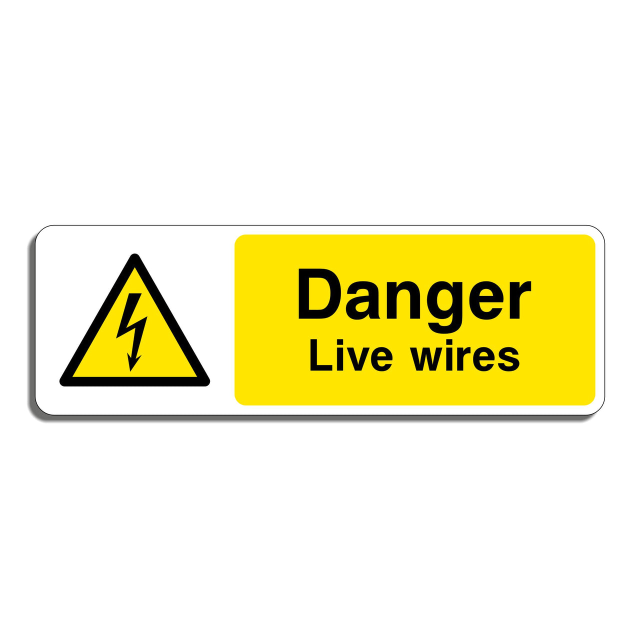 Danger Live Wires Sign