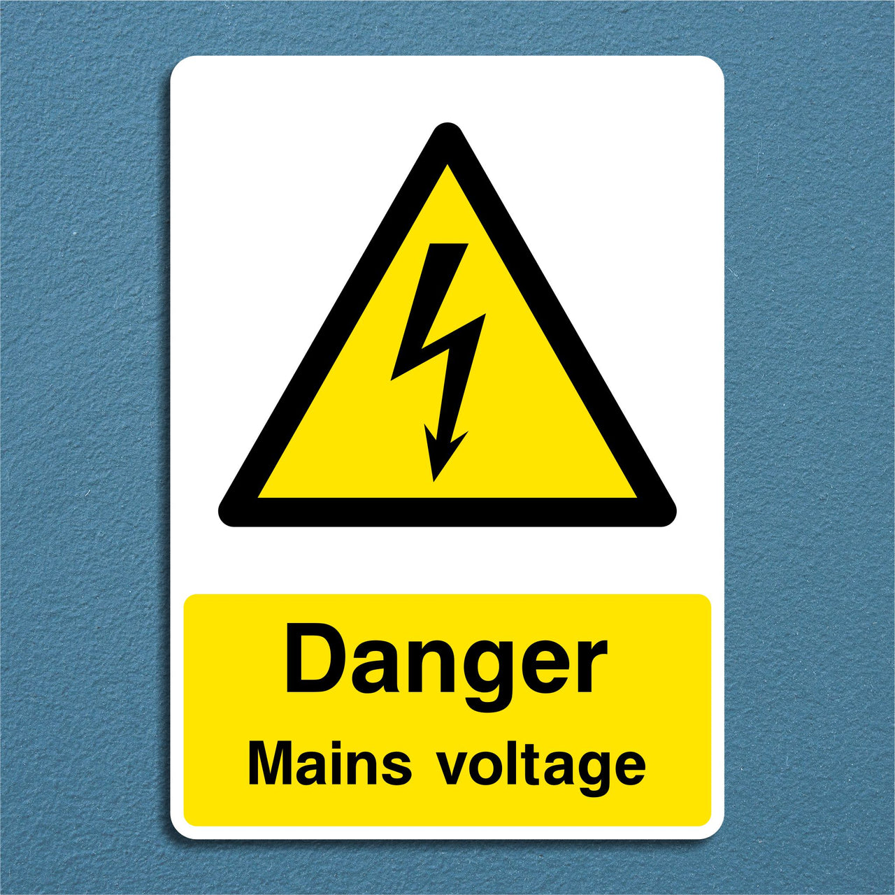 Danger Mains Voltage Sign