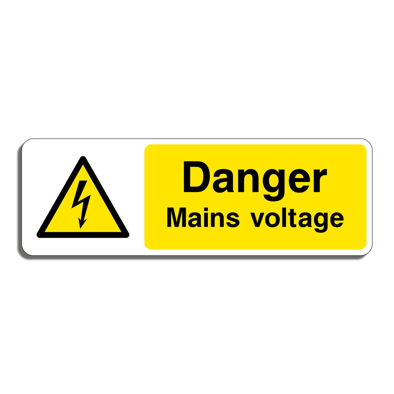 Danger Mains Voltage Sign