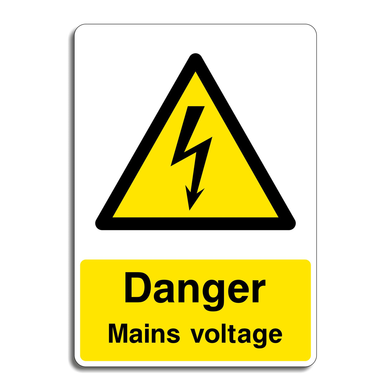 Danger Mains Voltage Sign
