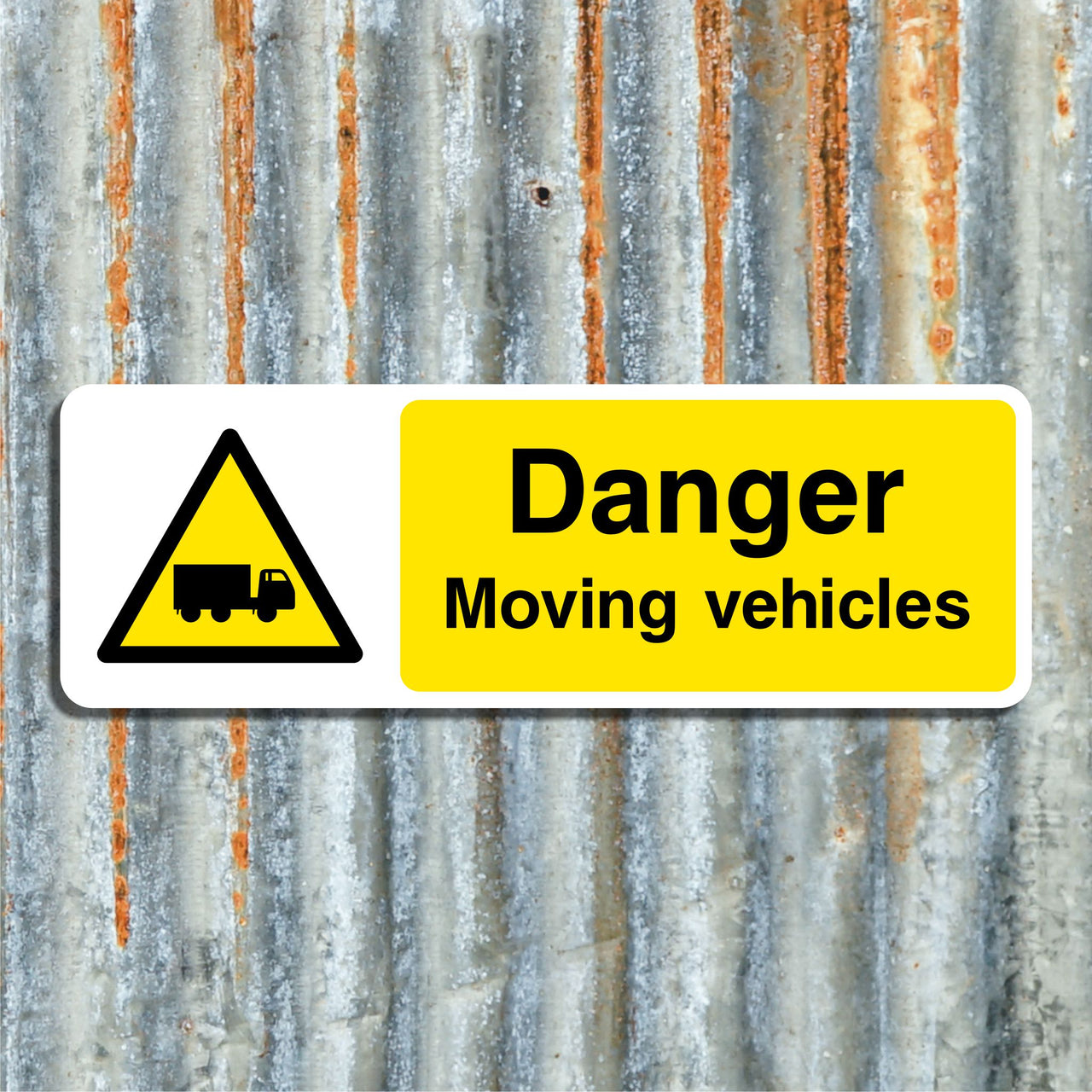 Danger Moving Vehicles Sign