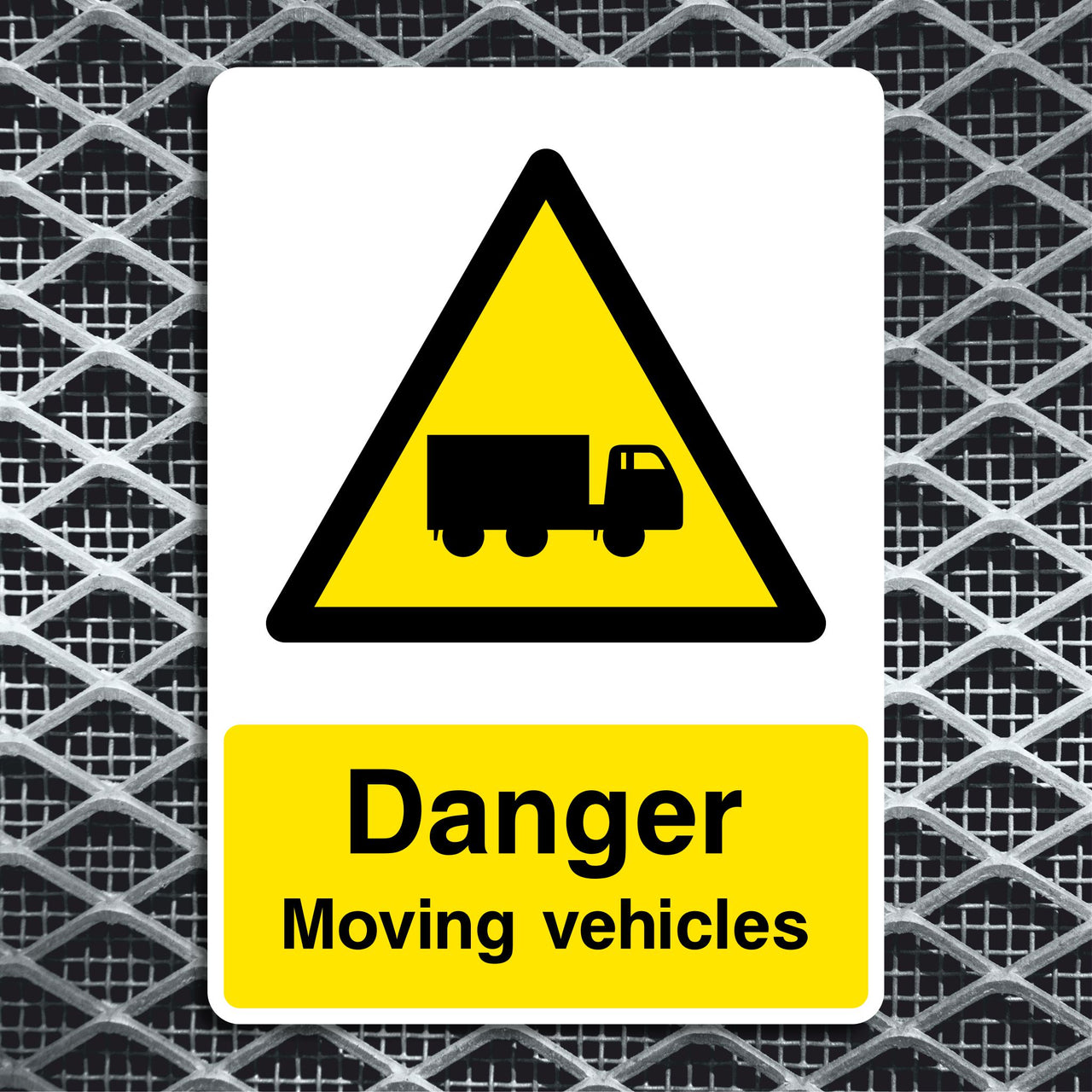Danger Moving Vehicles Sign