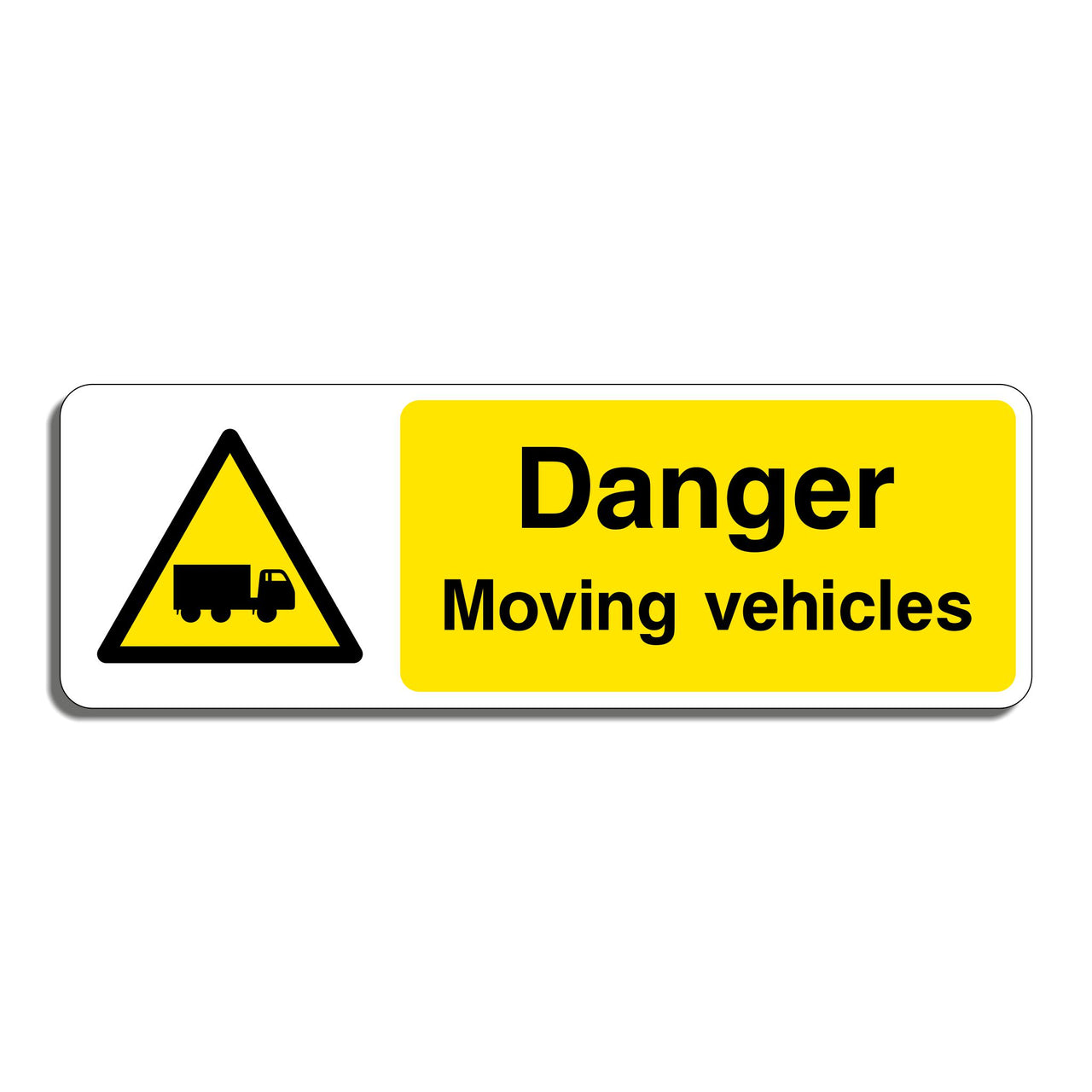 Danger Moving Vehicles Sign