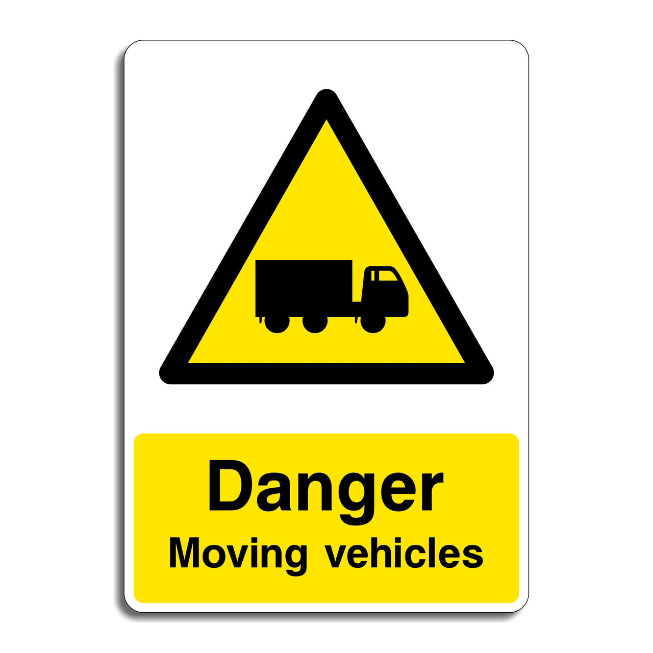 Danger Moving Vehicles Sign