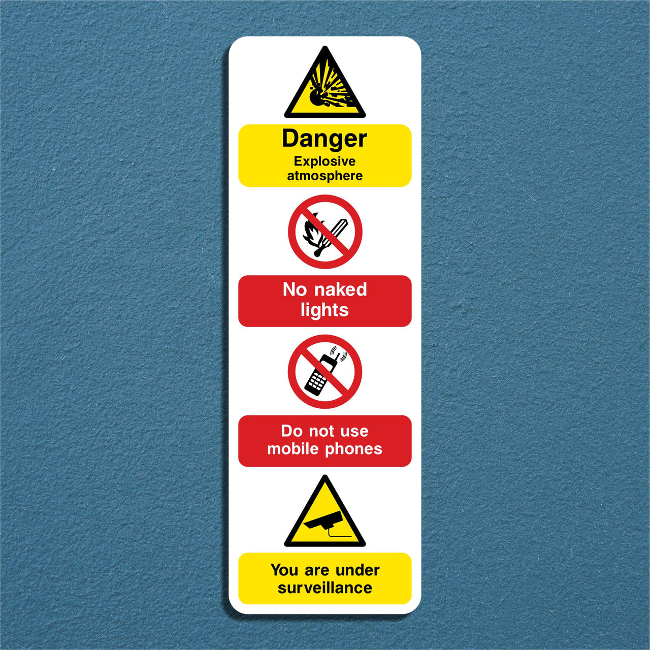 Garage Multi-Message Safety Sign