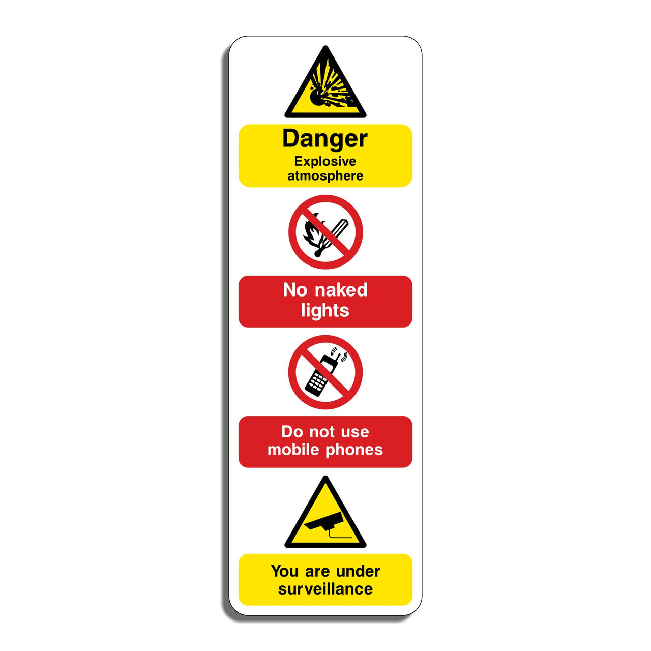 Garage Multi-Message Safety Sign