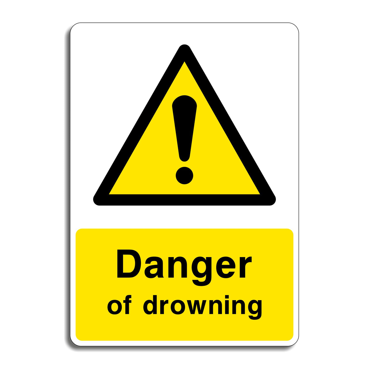 Danger of Drowning Sign