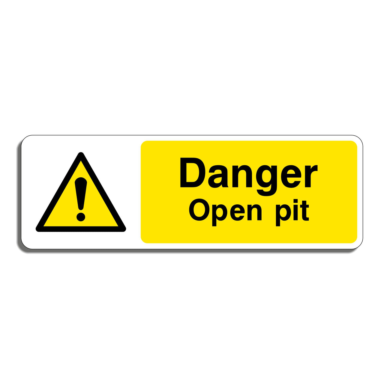 Danger Open Pit Sign