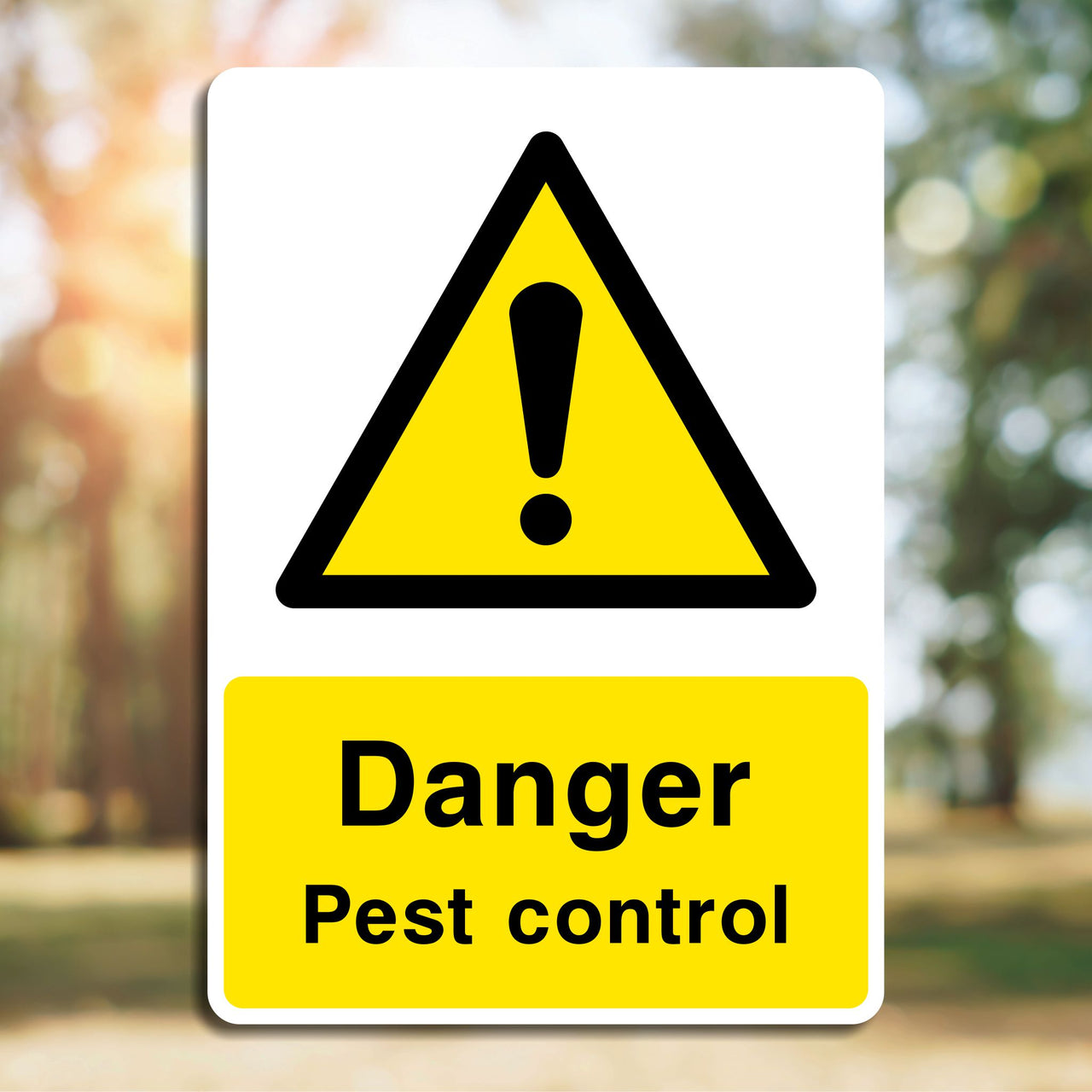 Danger Pest Control Sign