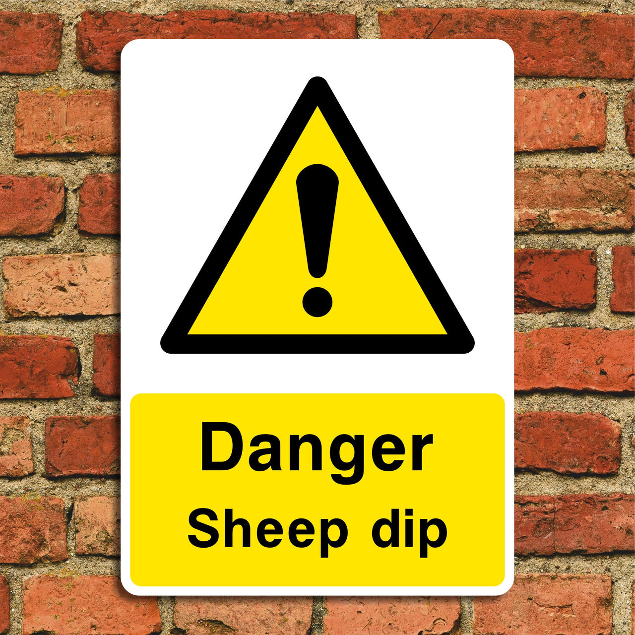 Danger Sheep Dip Sign