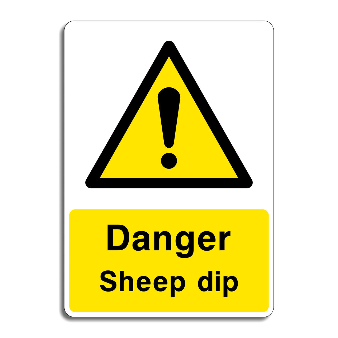 Danger Sheep Dip Sign