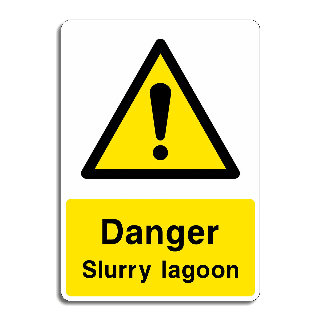 Danger Slurry Lagoon Sign