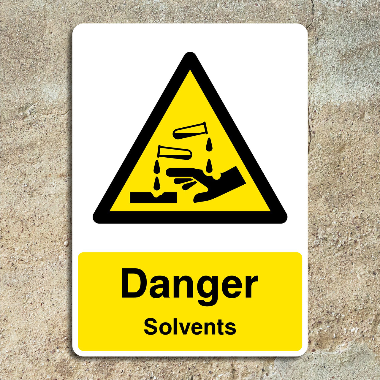 Danger Solvents Sign