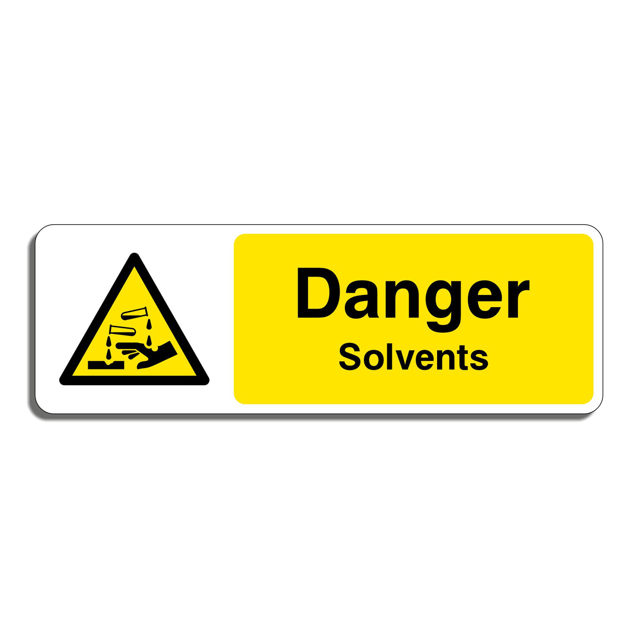 Danger Solvents Sign