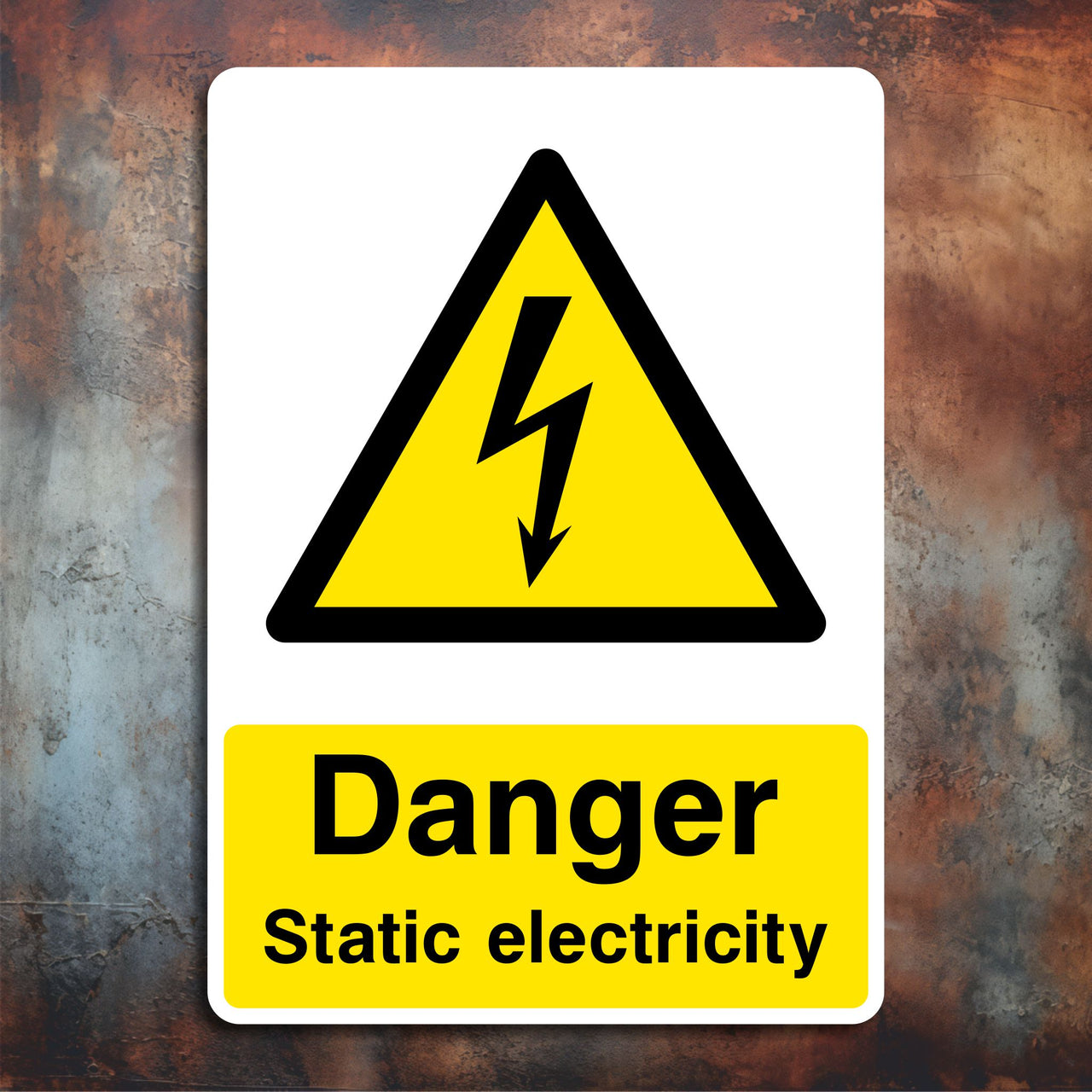 Danger Static Electricity Sign