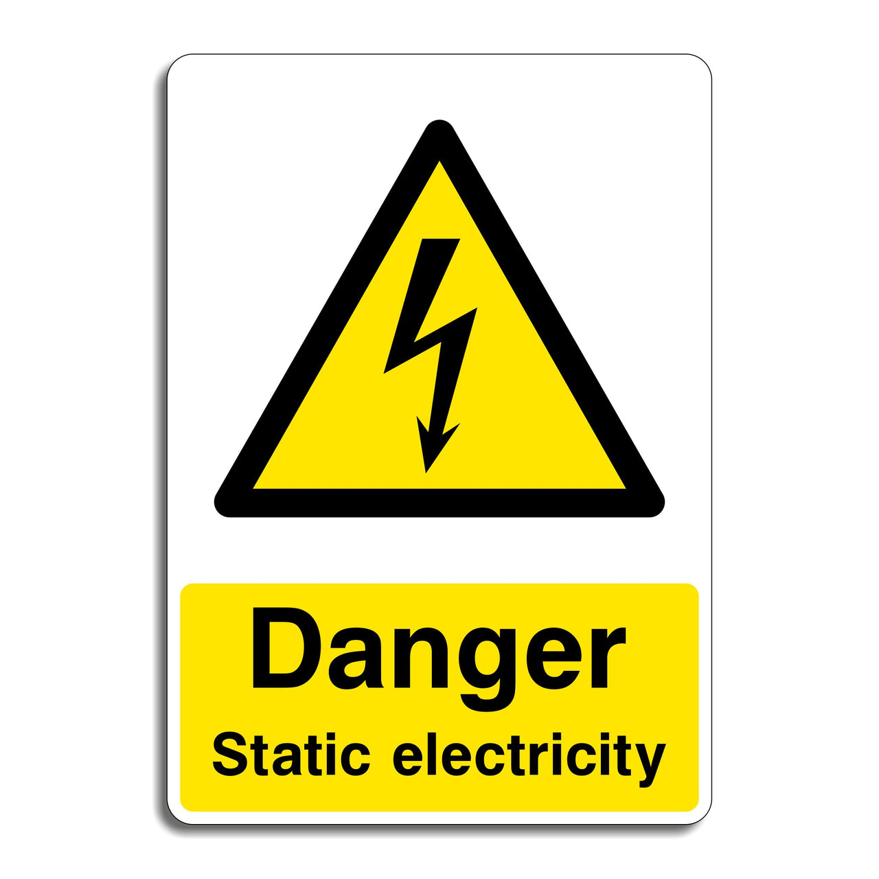 Danger Static Electricity Sign
