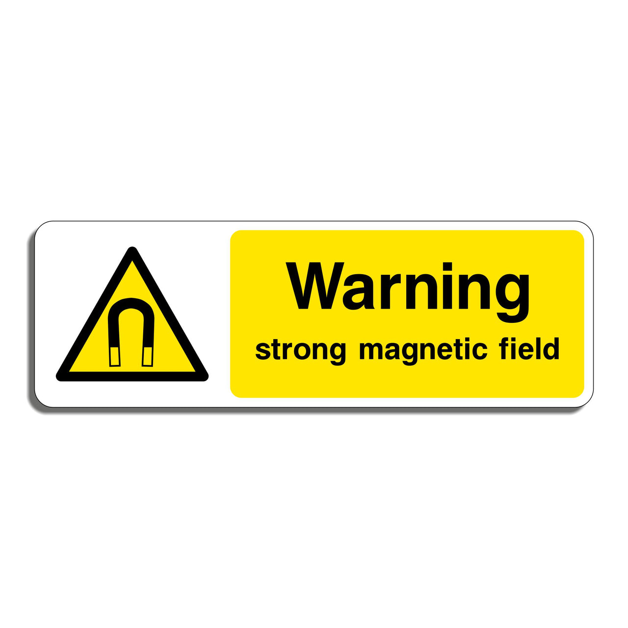 Warning Strong Magnetic Field Sign