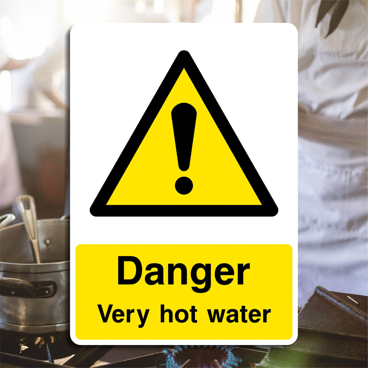 Danger Very Hot Water Sign
