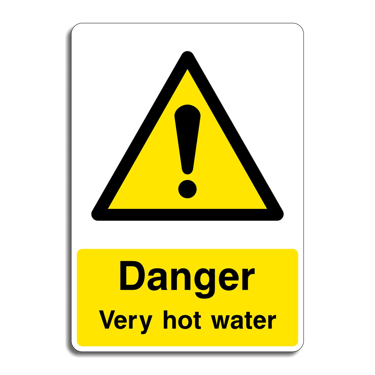 Danger Very Hot Water Sign