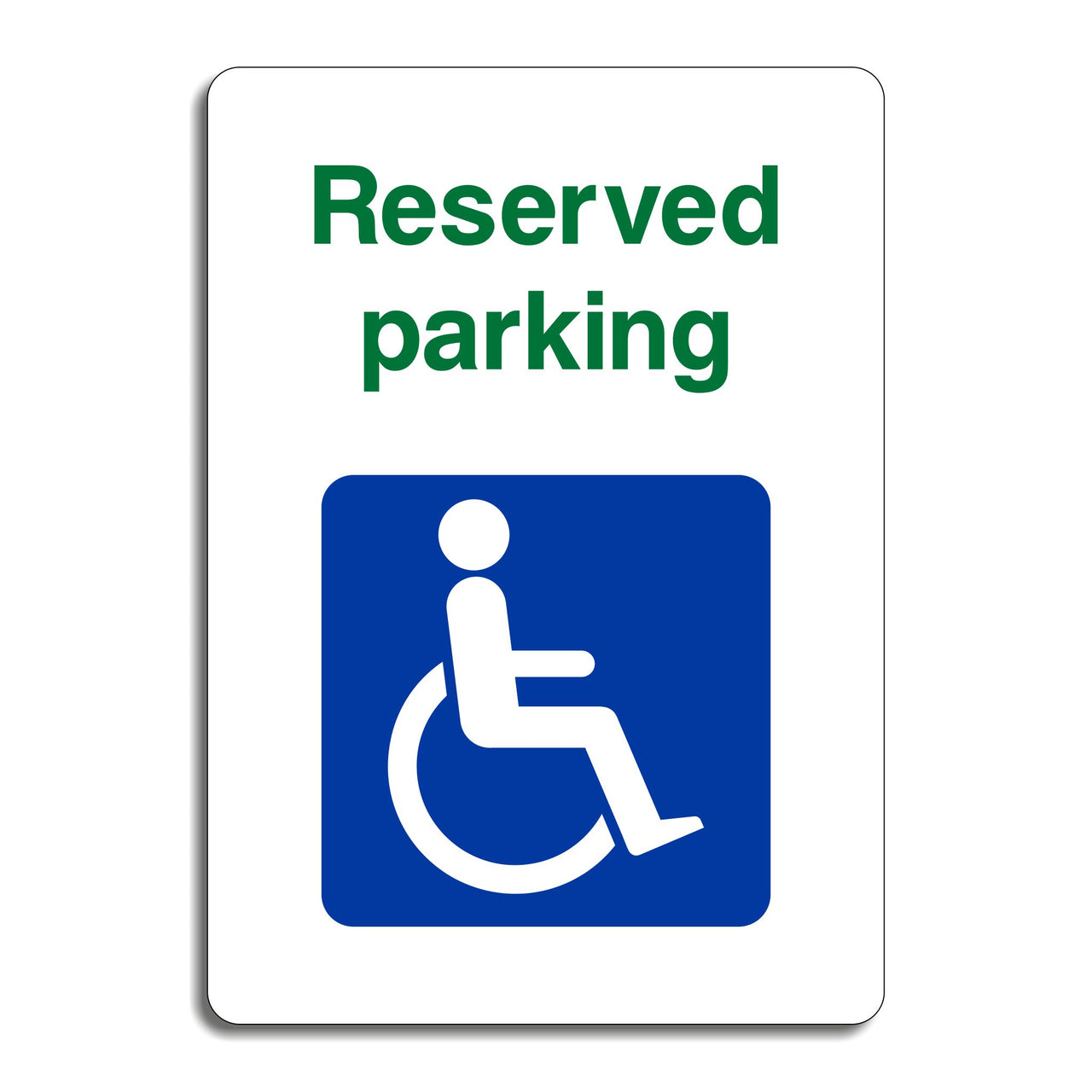 Disabled Reserved Parking Sign
