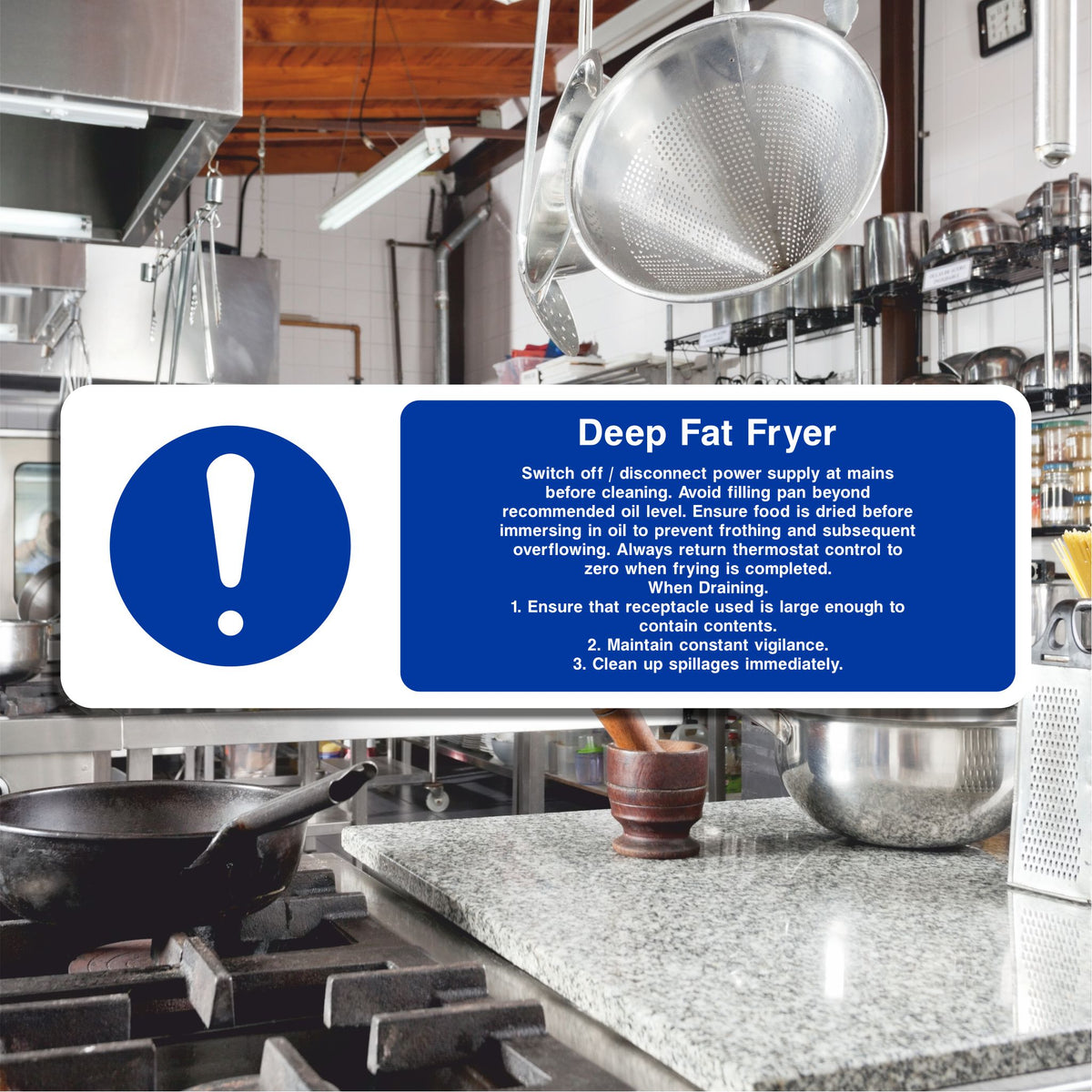 Fryer Signs Deep Fat Fryer Sign
