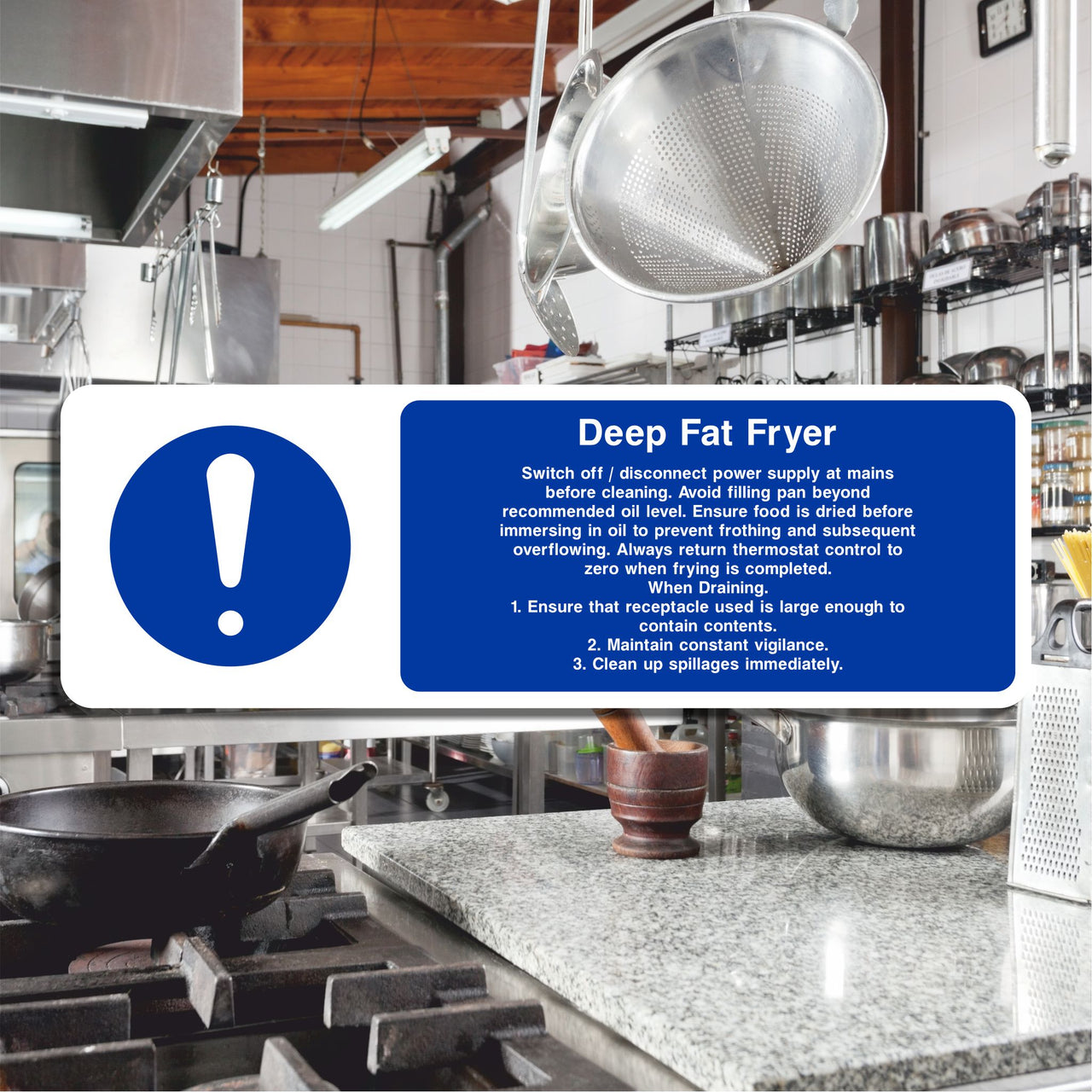 Deep Fat Fryer Sign