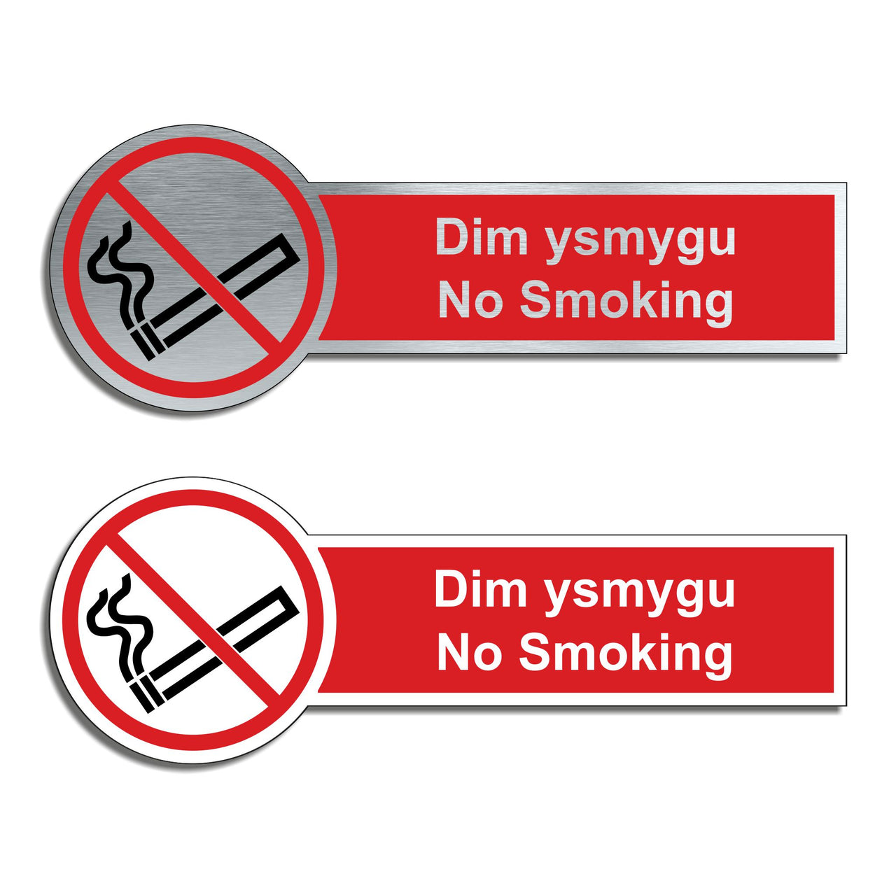 Bilingual Welsh / English No Smoking Sign