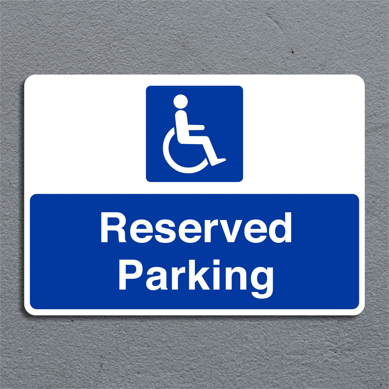 Disabled Reserved Parking Sign