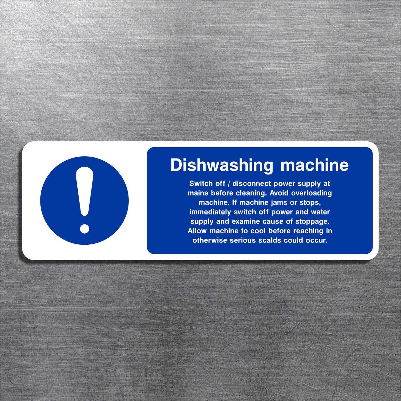 Dishwashing Machine Sign