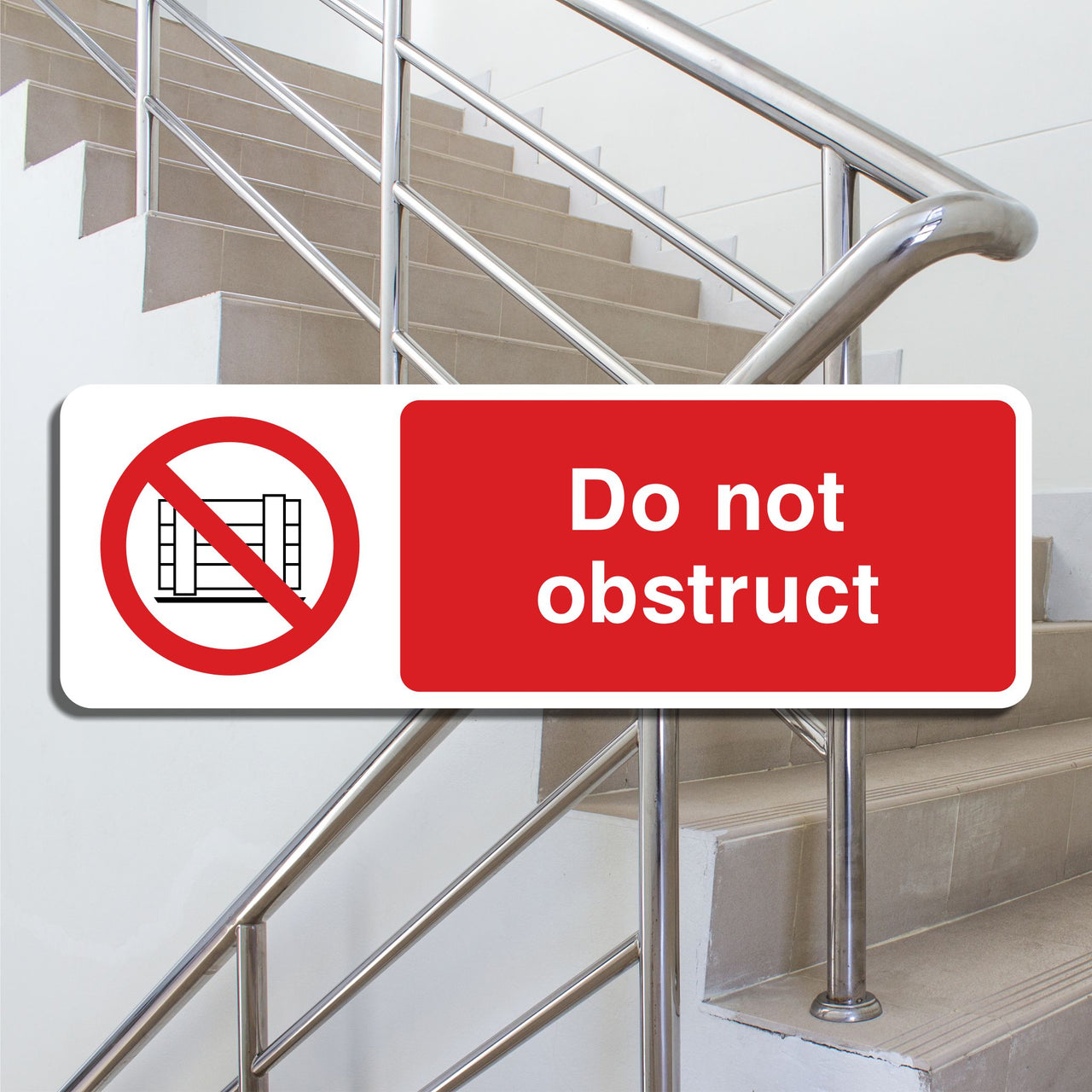 Do Not Obstruct Sign