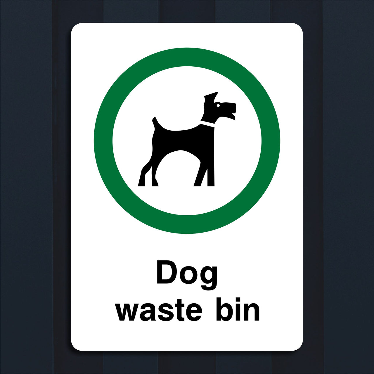 Dog Waste Bin Sign