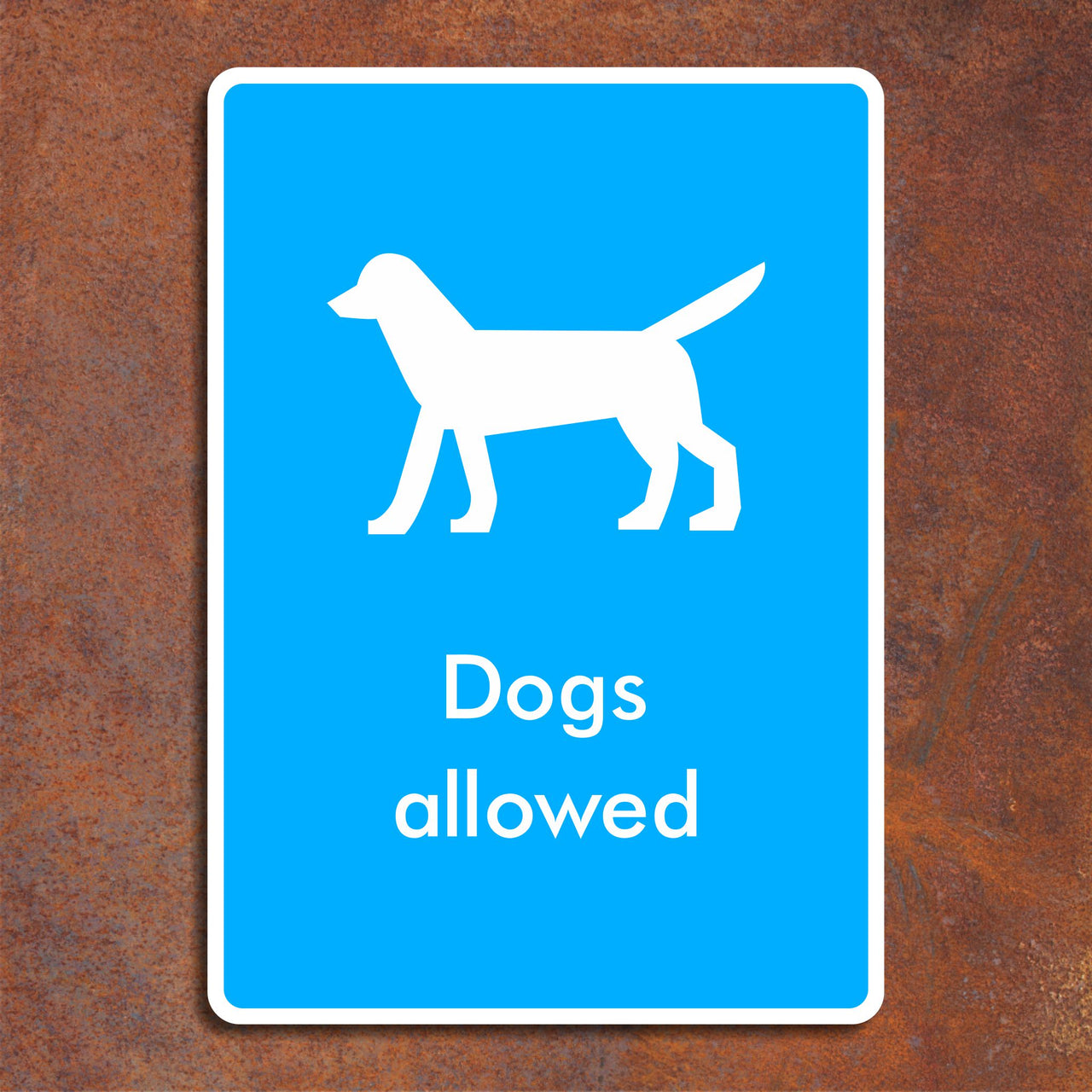 Dogs Allowed Sign