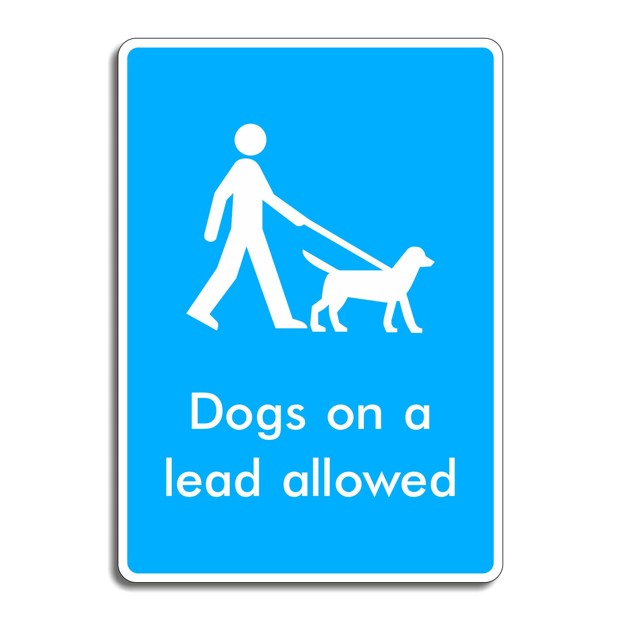 Dogs on a Lead Allowed Sign