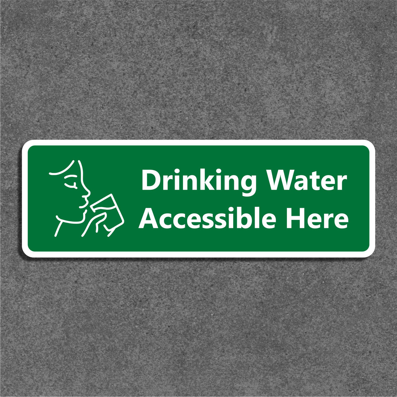 Drinking Water Accessible Here Sign
