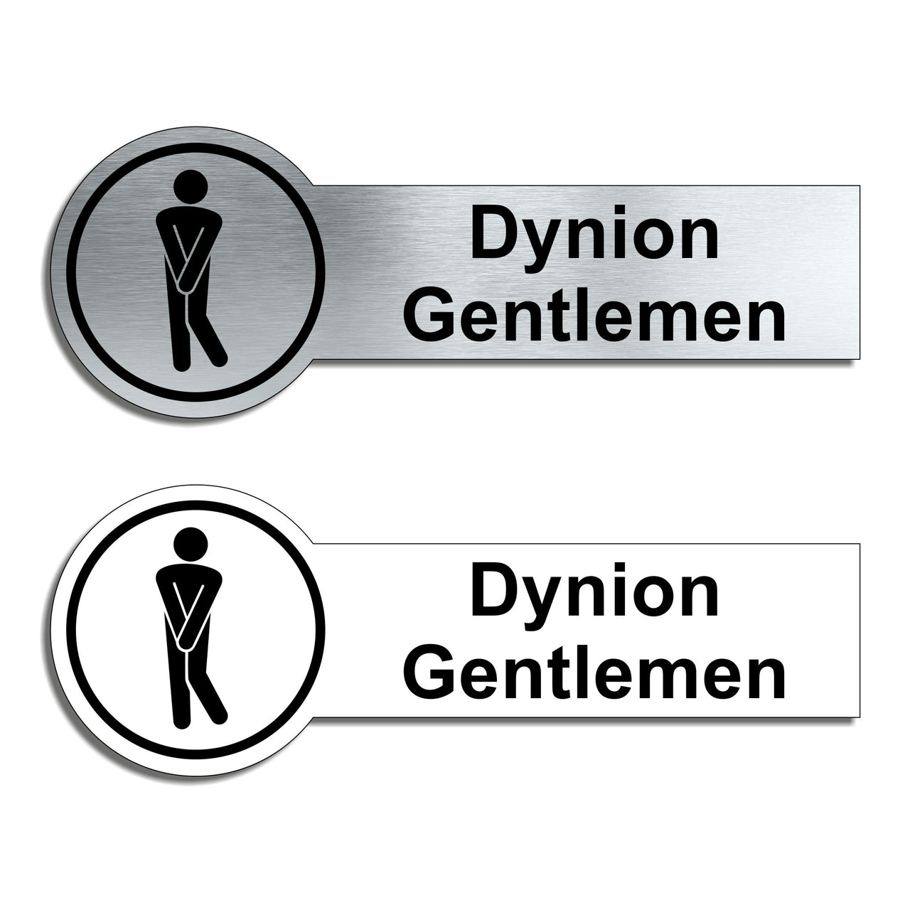 Dynion - Bilingual Welsh / English Humorous Gents Toilet Sign