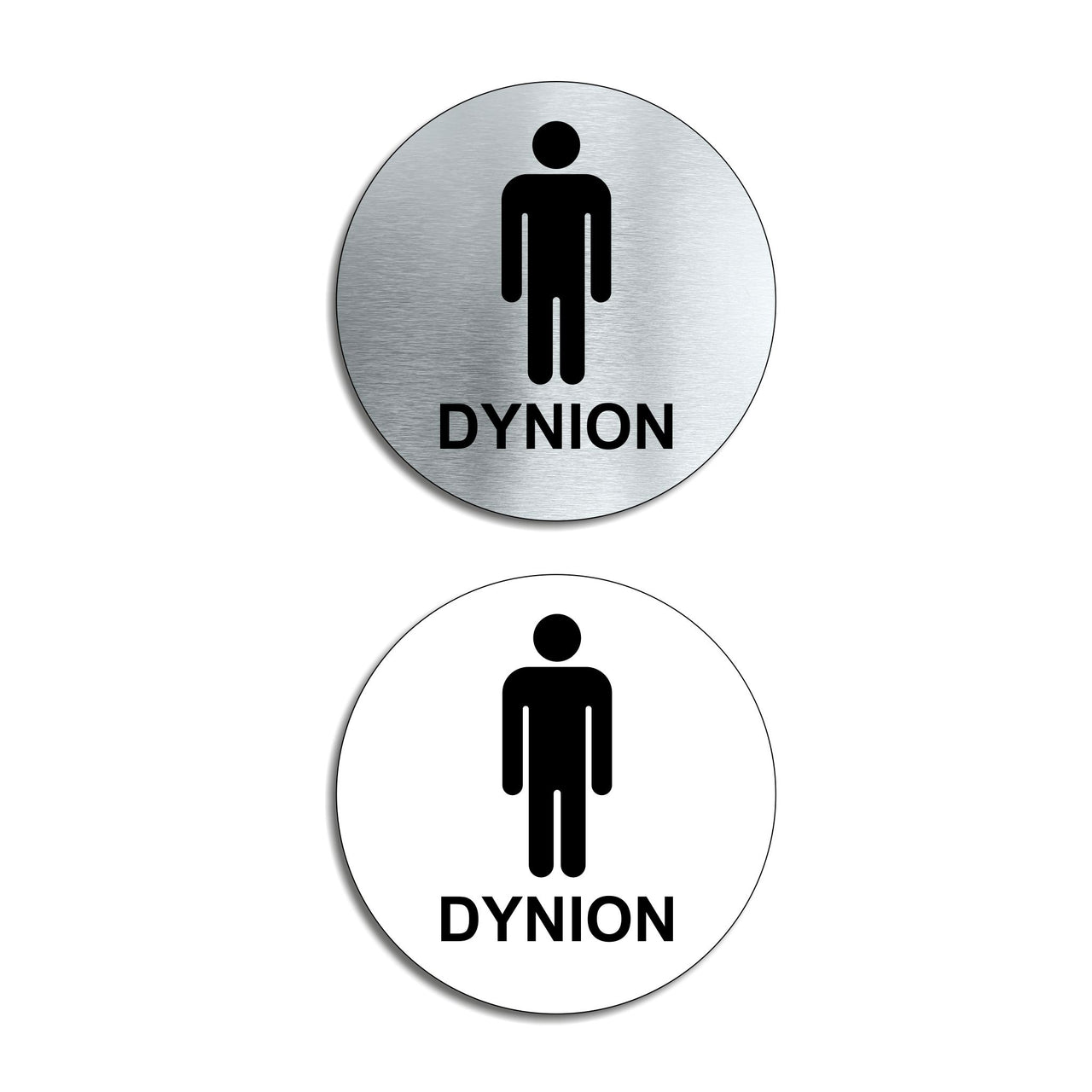 Dynion - Welsh Language Gents Toilet Door Sign