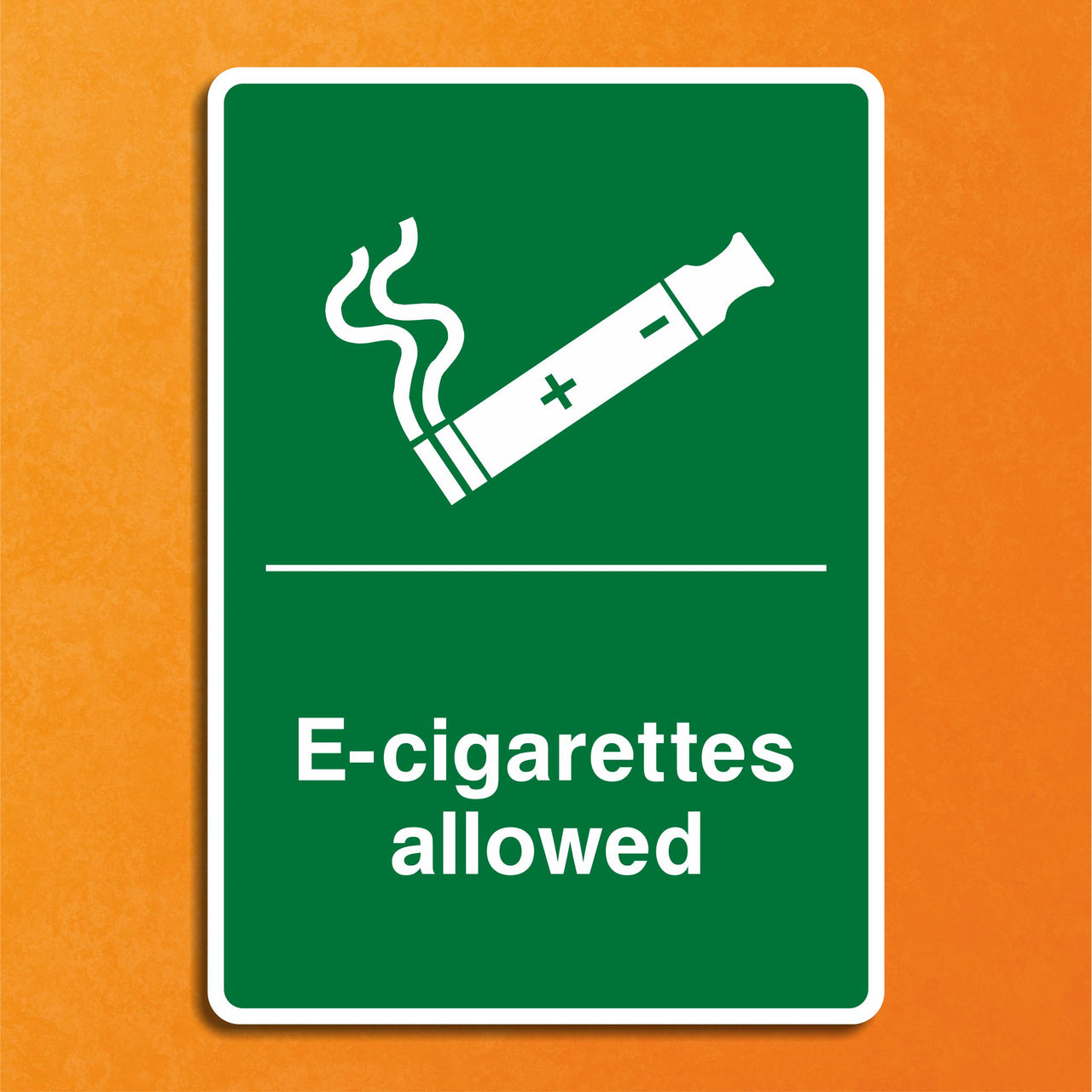 E-Cigarettes Allowed Sign
