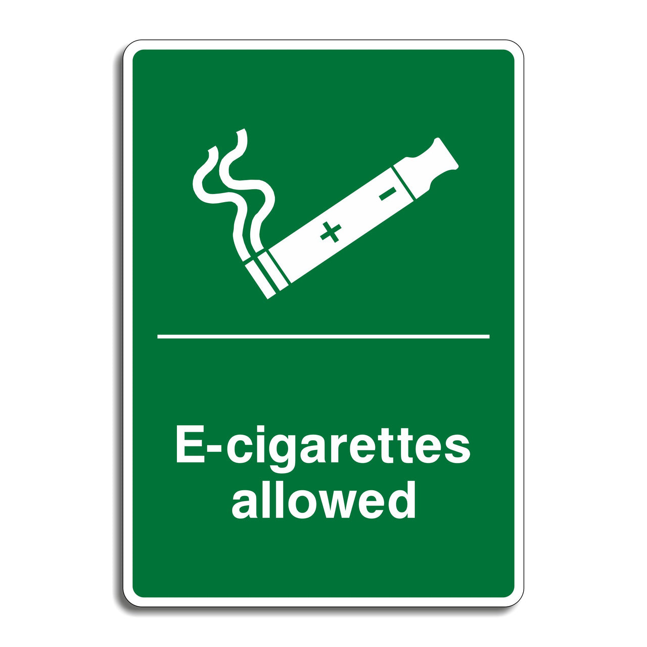 E-Cigarettes Allowed Sign