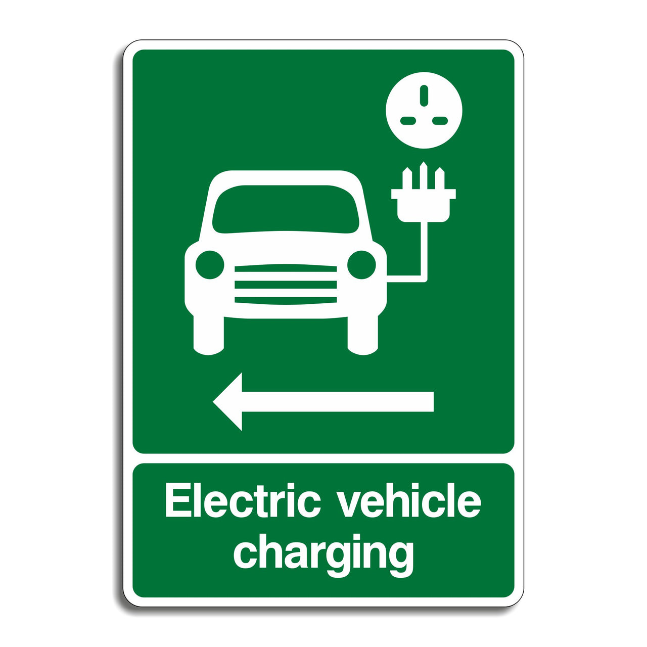 Electric Vehicle Charging Point - Left Pointing Arrow