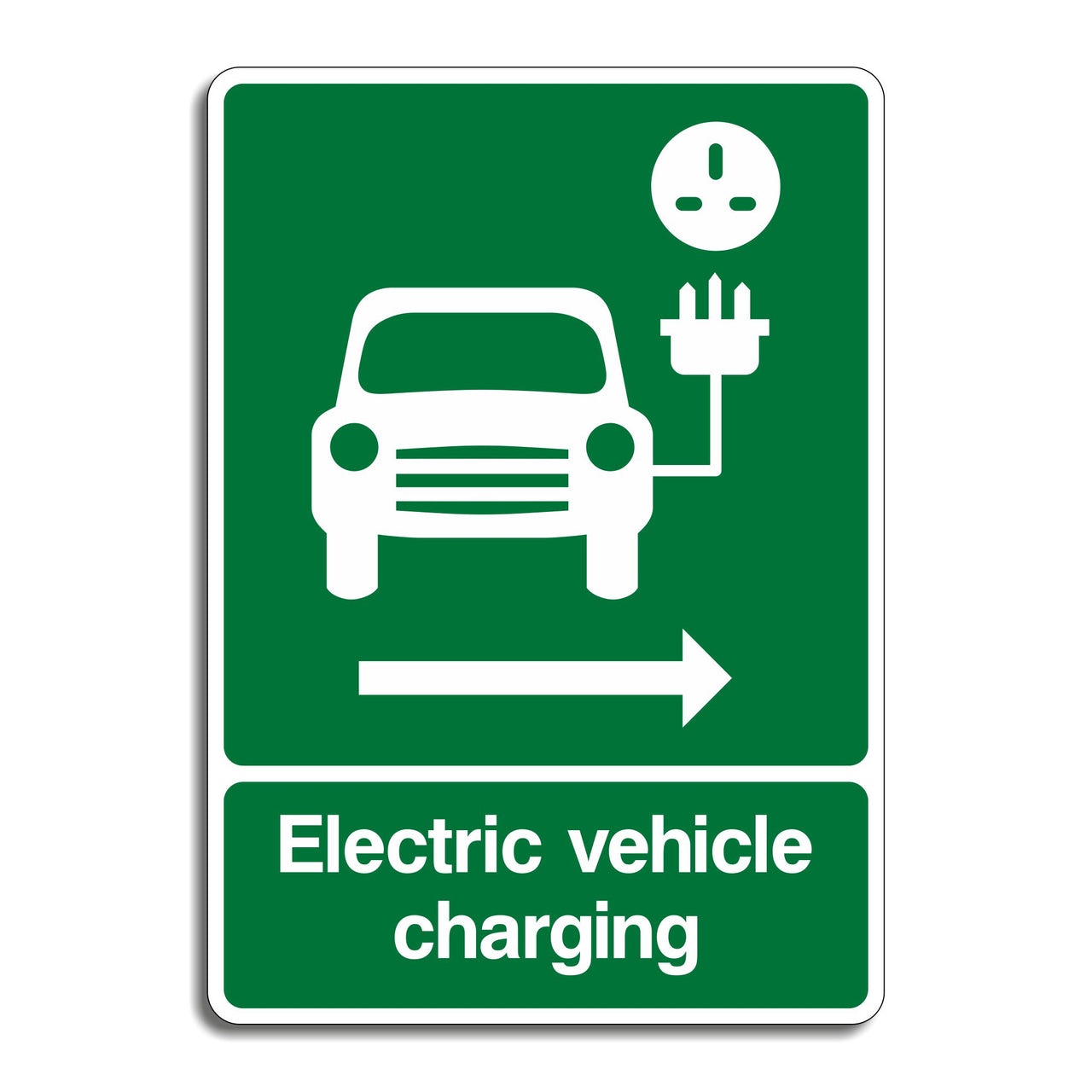 Electric Vehicle Charging Point - Right Pointng Arrow