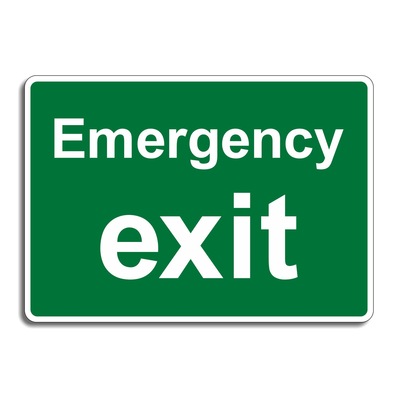Emergency Exit Sign