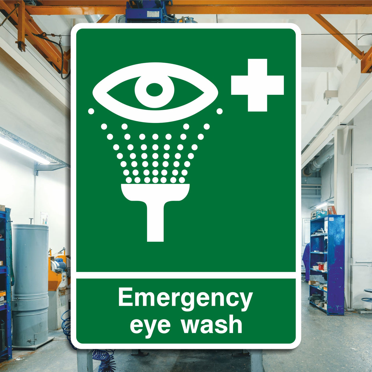 Emergency Eye Wash Sign