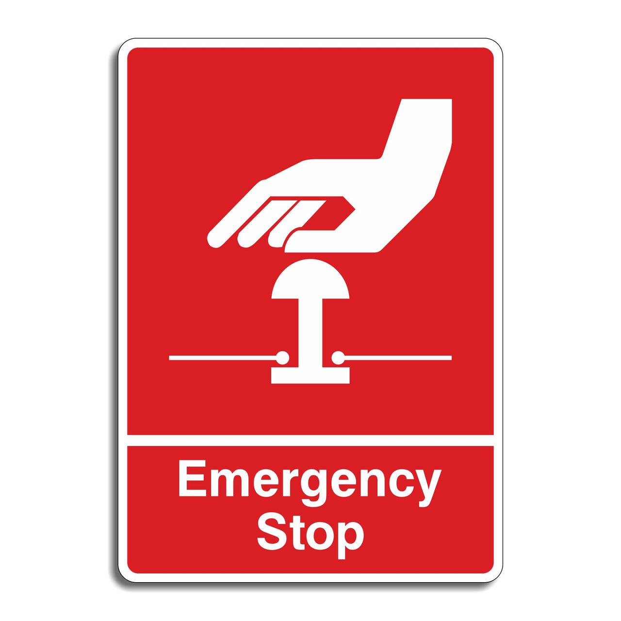Emergency Stop Sign - RED