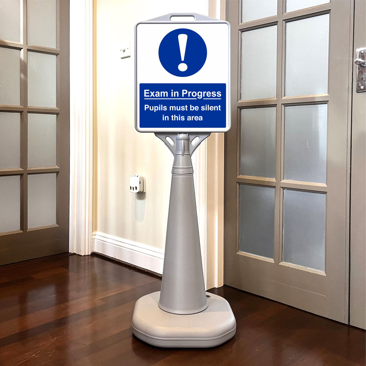 Exam in Progress Pupils Must Be Silent in This Area Freestanding School Sign