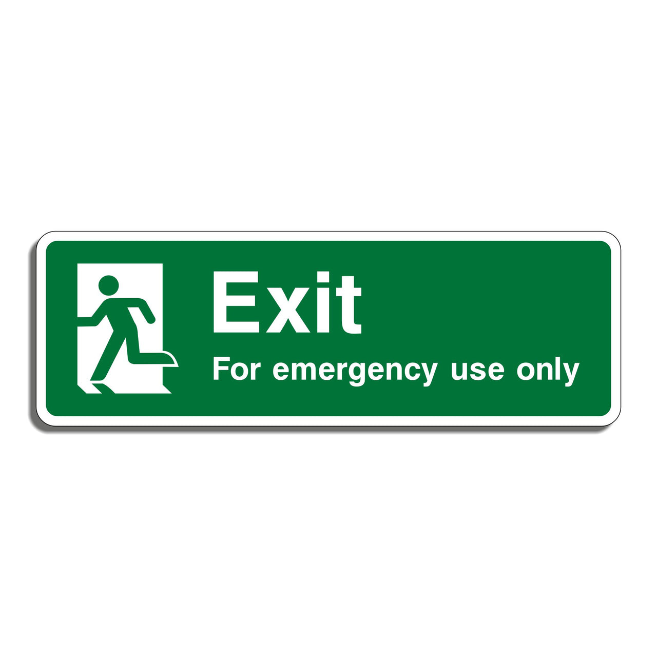 Exit For Emergency Use Only Sign