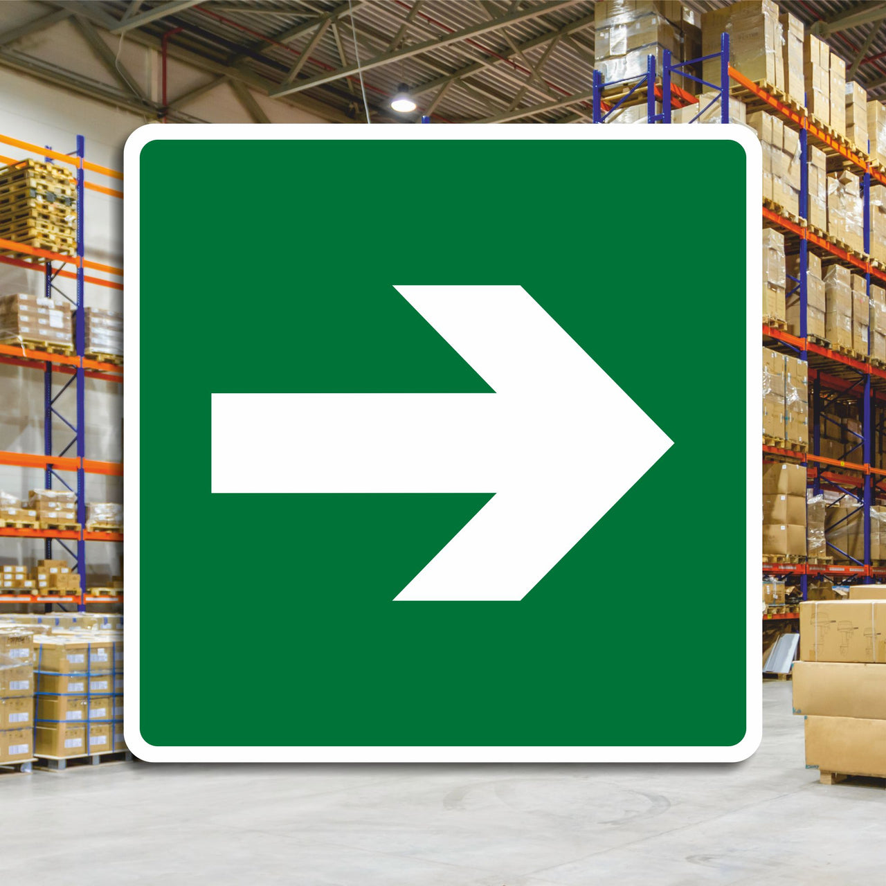 Emergency Arrow Sign - Pointing Right