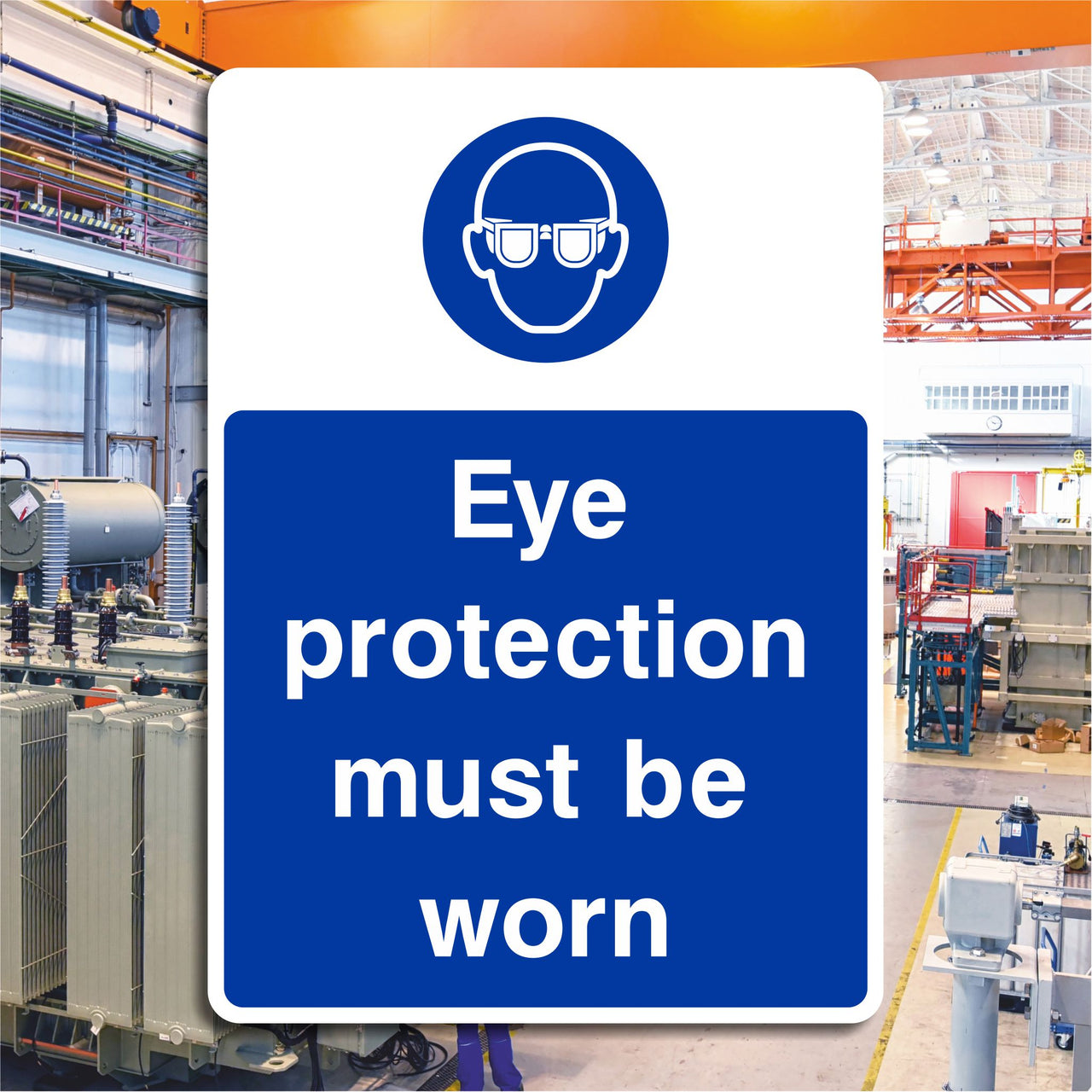 Eye Protection Must Be Worn Sign