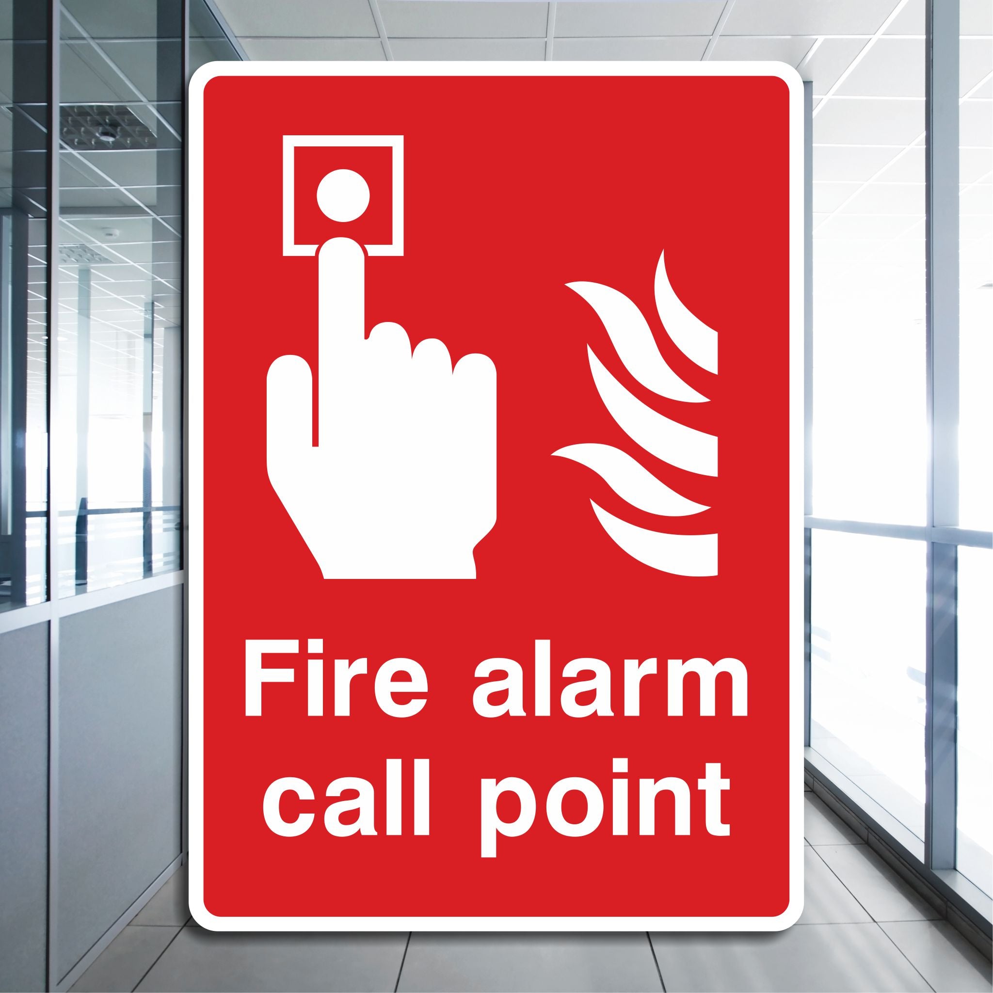 First Call Box Sign Fire Alarm Call Point Sign
