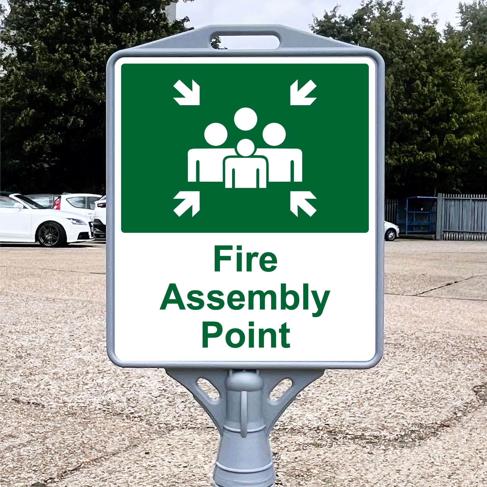 Fire Aasembly Point Sign Fire Assembly Point Freestanding Sign